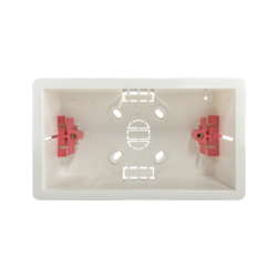 Securlec 2 Gang Dry Lining Box 47mm Deep – Reliable Dual Back Box for Plasterboard Installations-Eclipse Fencing