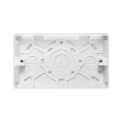 Securlec 2 Gang Pattress Box 35 mm – Durable Surface-Mounted Box for Switches & Sockets-Eclipse Fencing