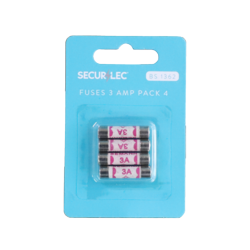 Securlec 3A Fuses Pack of 4 – Reliable Electrical Circuit Protection-Eclipse Fencing