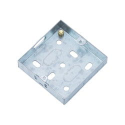 Securlec Metal Back Box 1 Gang 16mm – Shallow Steel Electrical Box for Switches & Sockets-Eclipse Fencing