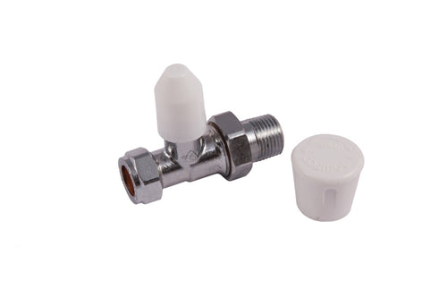 Securplumb C P Straight Radiator Valve 15mm – Chrome-Plated Brass Heating Valve-Eclipse Fencing