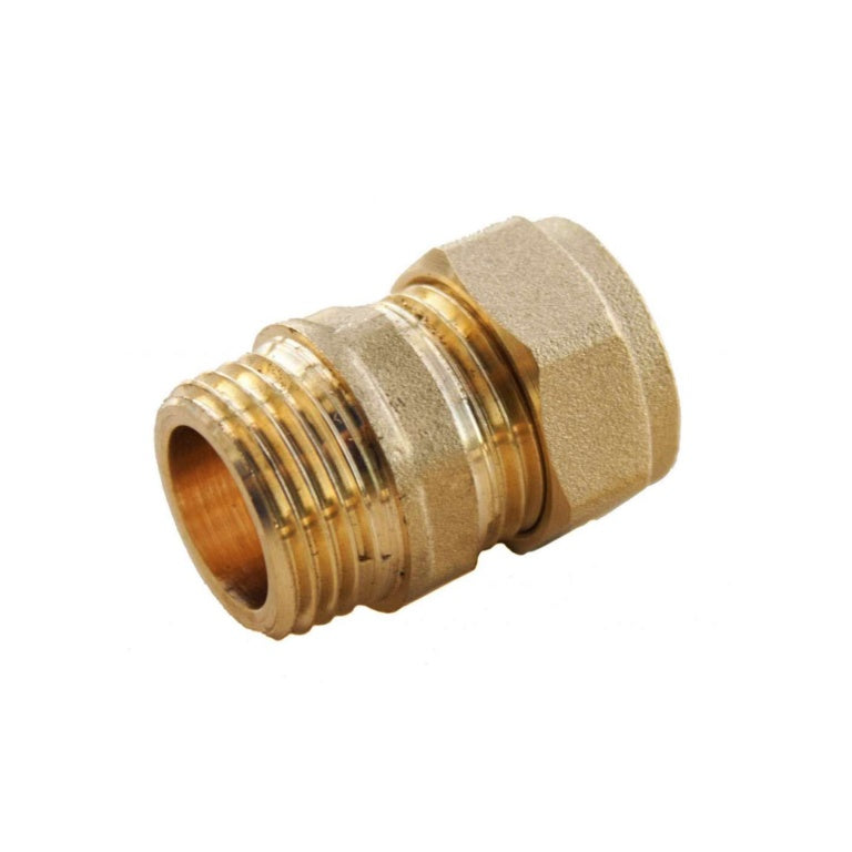 Securplumb Compression Straight Connector Male 15mm x 1/2