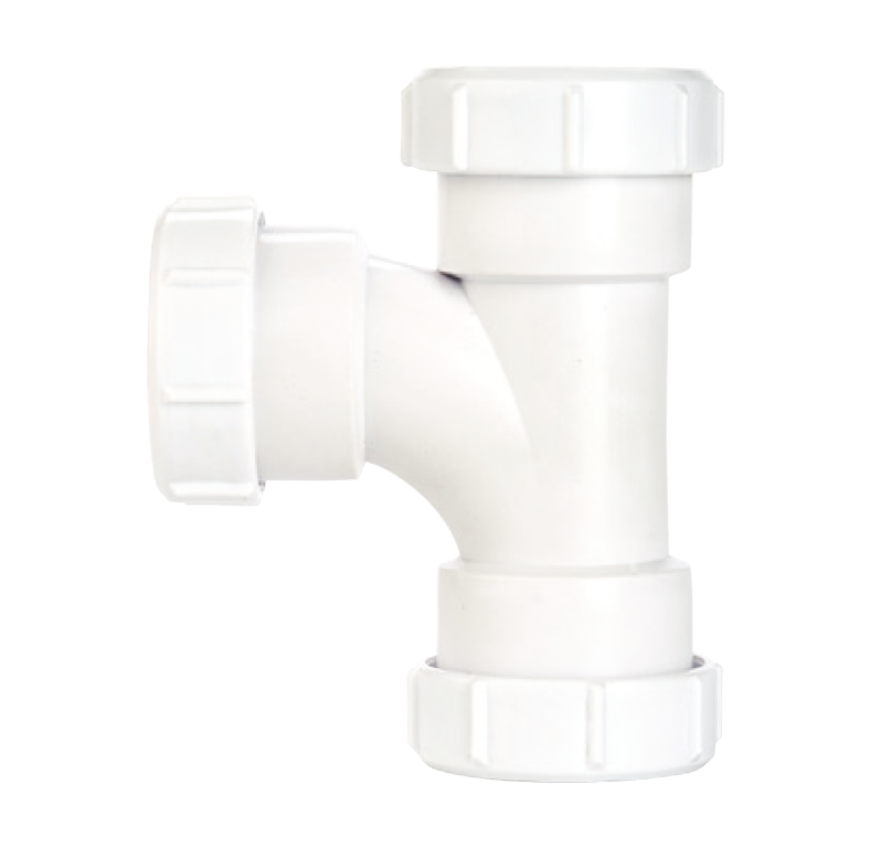 Securplumb Compression Swept Tee 40mm – Durable Leak-Proof Plumbing Connector-Eclipse Fencing