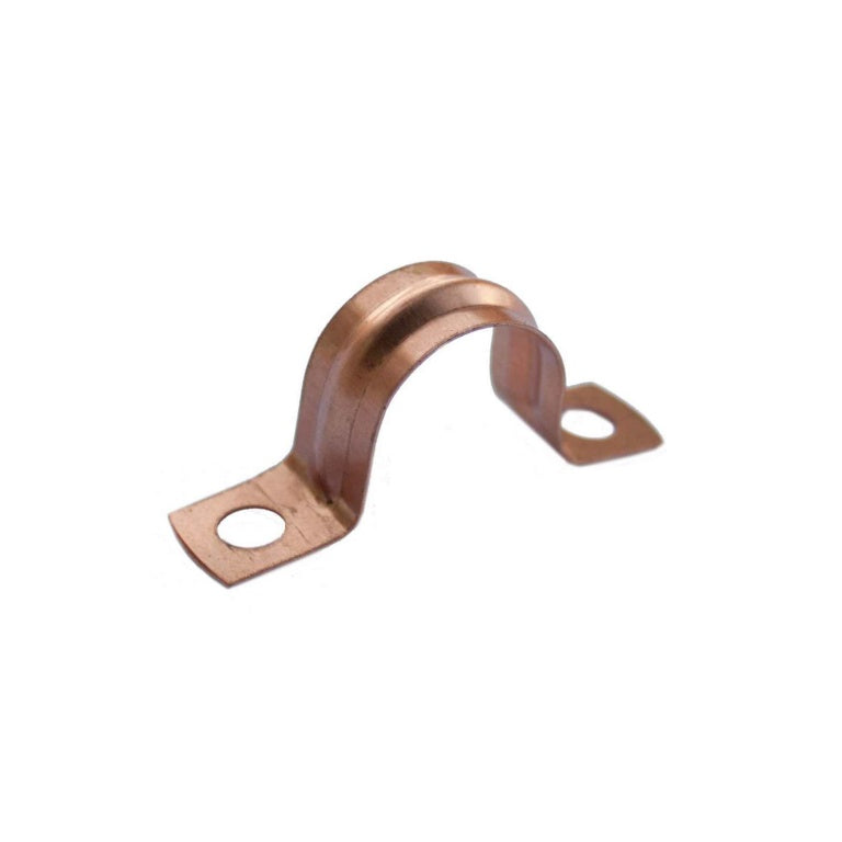 Securplumb Copper Saddle Pipe Clips 15mm (Pack of 8) – Durable & Secure Pipe Fixings-Eclipse Fencing