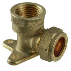 Securplumb Garden Tap Wall Plate Elbow 15mm x 1/2