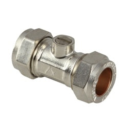 Securplumb L/P CXC Chrome Isolation Valve 15mm – Durable Plumbing Valve-Eclipse Fencing