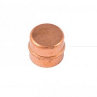 Securplumb Pre-Soldered Stop Ends 15mm Pack of 2 – Copper Pipe Caps-Eclipse Fencing