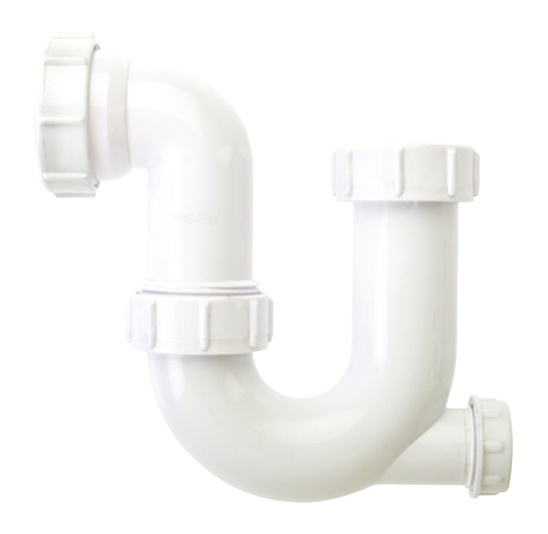 Securplumb Universal P Trap & Cleaning Eye 40mm – Durable Plumbing Drain Trap-Eclipse Fencing