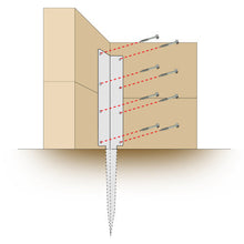 Load image into Gallery viewer, SleeperSecure Double Sleeper Corner Support Spike-Eclipse Fencing
