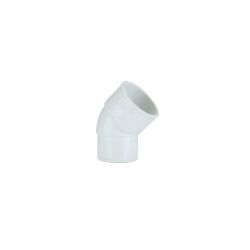 Solvent Weld Spigot 45° Bend White – Durable PVC Elbow for Plumbing & Drainage-Eclipse Fencing