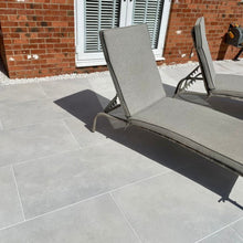 Load image into Gallery viewer, Storm White Porcelain 900mm x 600mm x 20mm – Premium Outdoor Porcelain Paving Tiles-Eclipse Fencing
