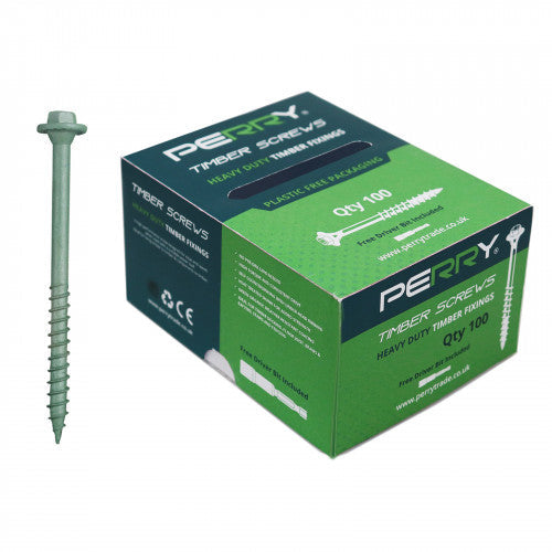 Timber Screws with Hex Head – Includes Driver Bit for Treated Timber & Outdoor Projects-Eclipse Fencing