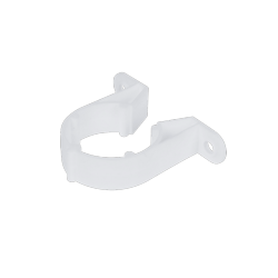 White Waste Pipe Clips – Pack of 10 Secure and Durable Pipe Support-Eclipse Fencing