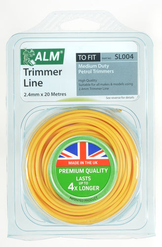 Yellow Trimmer Line 2.4mm x 20m – Medium Duty Petrol Strimmers-Eclipse Fencing