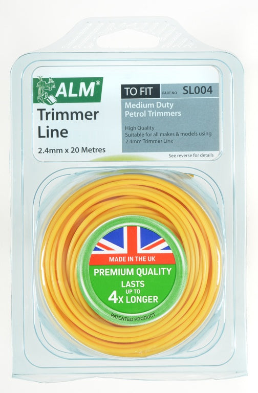 Yellow Trimmer Line 2.4mm x 20m – Medium Duty Petrol Strimmers-Eclipse Fencing
