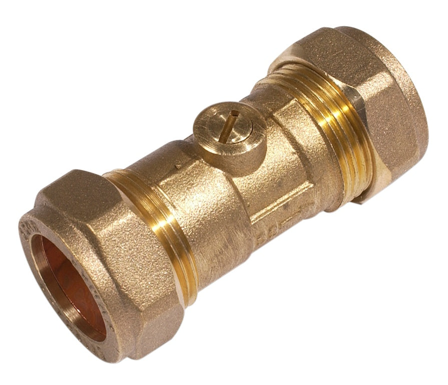 ecurplumb L/P CXC Brass Isolating Valve 15mm – Durable Compression Valve-Eclipse Fencing