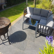 Load image into Gallery viewer, Anthracite Porcelain Paving Slabs 900x600x20mm – Modern Outdoor Patio &amp; Walkway Til-Eclipse Fencing
