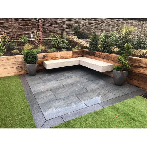 Anthracite Porcelain Paving Slabs 900x600x20mm – Modern Outdoor Patio & Walkway Til-Eclipse Fencing