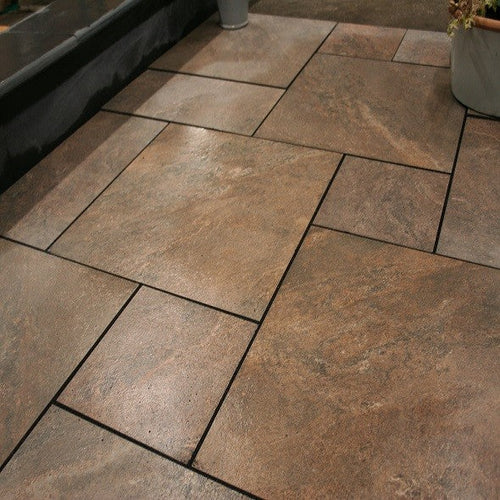 Autumn Bronze Porcelain Mixed Sizes Pack – Stylish Patio & Driveway Paving-Eclipse Fencing