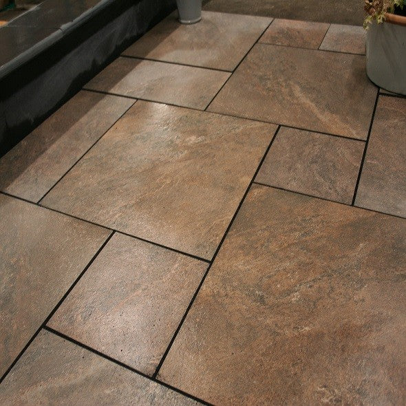 Autumn Bronze Porcelain Mixed Sizes Pack – Stylish Patio & Driveway Paving-Eclipse Fencing