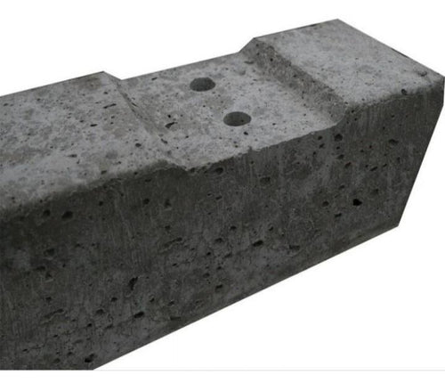 Concrete Recessed Post-Eclipse Fencing