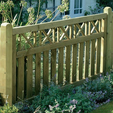 Load image into Gallery viewer, Elite Cross Top Panel 90cm x 180cm – Stylish &amp; Durable Garden Fencing-Eclipse Fencing
