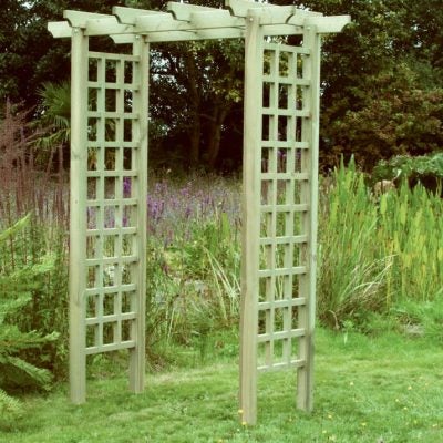 Flat Top Arch – Pressure-Treated Timber Garden Archway 125cm Wide-Eclipse Fencing