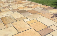 Load image into Gallery viewer, Fossil Mint Patio Pack Calibrated 22mm – Natural Stone Paving for Patios, Walkways &amp; Gardens-Eclipse Fencing
