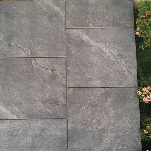 Graphite Grey Porcelain 600mm x 600mm x 20mm – Modern Outdoor Paving Slabs-Eclipse Fencing