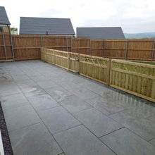 Load image into Gallery viewer, Graphite Grey Porcelain 600mm x 900mm x 20mm – Large Outdoor Paving Slabs-Eclipse Fencing
