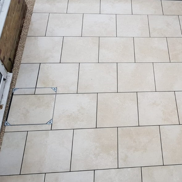 Ivory Cream Porcelain 600mm x 600mm x 20mm – Premium Outdoor Paving-Eclipse Fencing