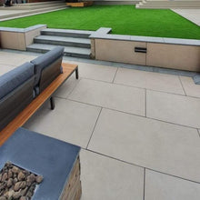 Load image into Gallery viewer, Luna Sand Porcelain 1200mm x 600mm x 20mm – Large Outdoor Paving Slabs-Eclipse Fencing
