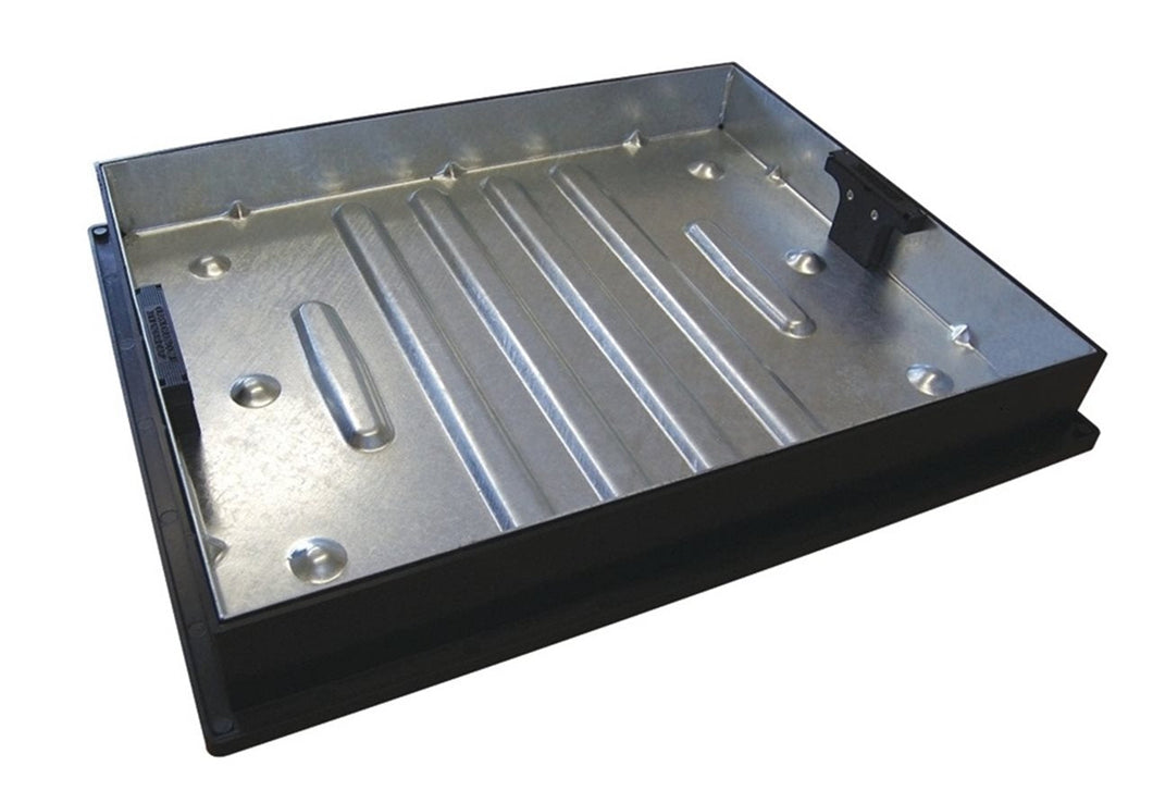 Manhole Cover Recessed Steel 600mm x 450mm x 80mm – Heavy-Duty, Secure, and Durable-Eclipse Fencing