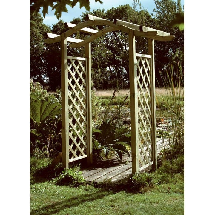 Omega Top Arch – Elegant Garden Archway Pressure-Treated Timber, 125cm Wide-Eclipse Fencing