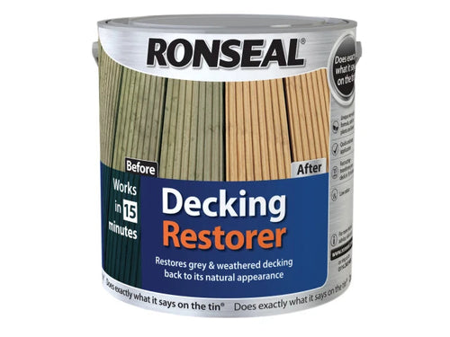 Ronseal Decking Restorer 2.5L – Revive and Restore Weathered Decking-Eclipse Fencing