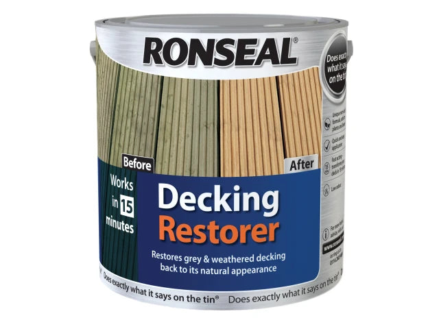 Ronseal Decking Restorer 2.5L – Revive and Restore Weathered Decking-Eclipse Fencing
