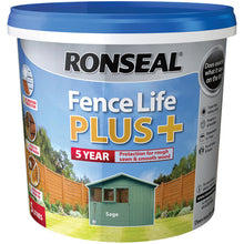 Load image into Gallery viewer, Ronseal Fence Life Plus 5 Litre – Long-Lasting Protection &amp; Vibrant Colour for Fences-Eclipse Fencing
