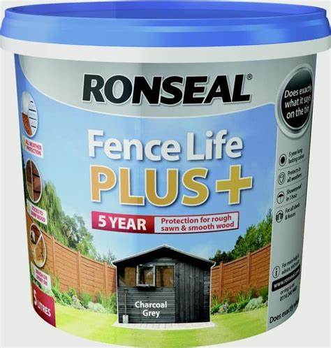 Ronseal Fence Life Plus 5 Litre – Long-Lasting Protection & Vibrant Colour for Fences-Eclipse Fencing