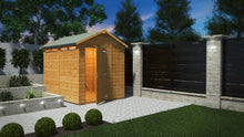 Load image into Gallery viewer, Security Shed Apex T&amp;G – High-Security Garden Shed with Tongue &amp; Groove Cladding &amp; Quick Delivery-Eclipse Fencing
