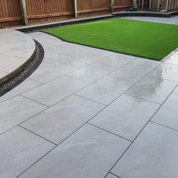Smoke Grey Porcelain 900mm x 600mm x 20mm – Large Outdoor Paving Tiles-Eclipse Fencing