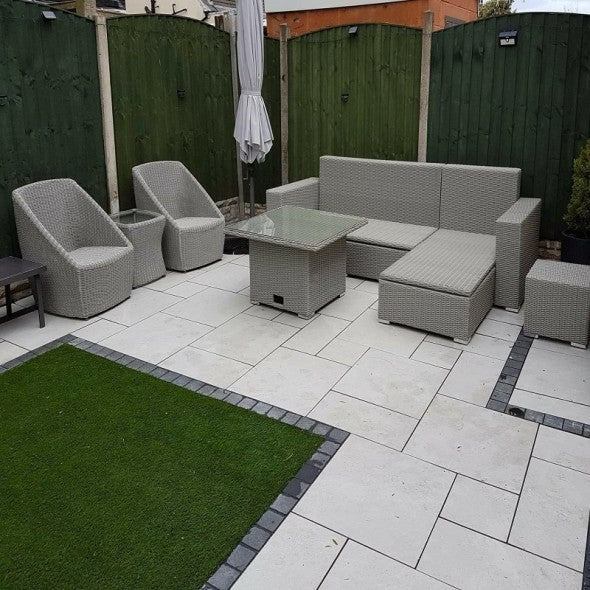 Smoke Grey Porcelain Mixed Size Pack x 20mm – Premium Outdoor Porcelain Paving-Eclipse Fencing