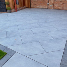 Load image into Gallery viewer, Storm Grey Porcelain 1200mm x 600mm x 20mm – Premium Large Format Outdoor Paving Tiles-Eclipse Fencing
