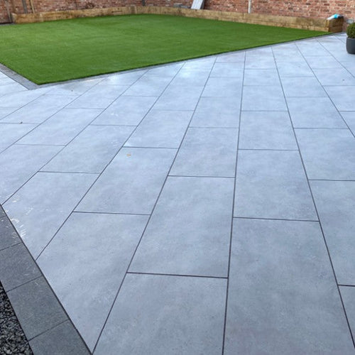Storm Grey Porcelain 1200mm x 600mm x 20mm – Premium Large Format Outdoor Paving Tiles-Eclipse Fencing