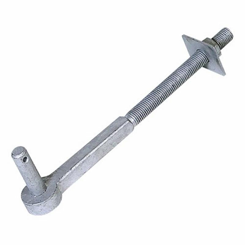 Threaded Hooks 275mm x 19mm – Heavy-Duty Galvanised Gate Hardware-Eclipse Fencing